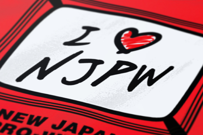 NEW JAPAN PRO-WRESTLING OUEN RAKUGAKI T-SHIRT